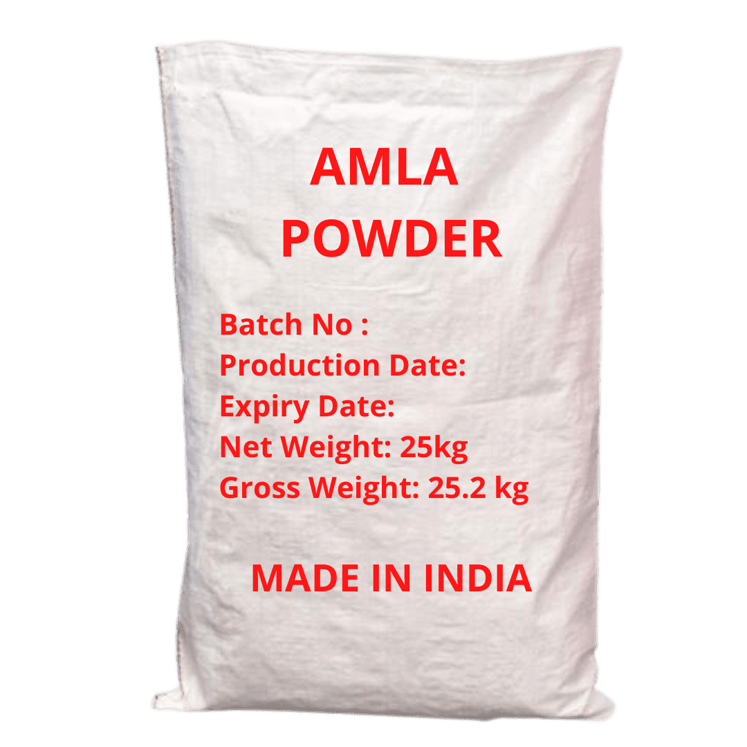 hennahub amla powder 25kg pp bag pack